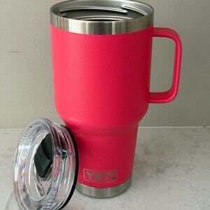 YETI Rambler 30 oz Tropical Pink Travel Mug with Stronghold Lid